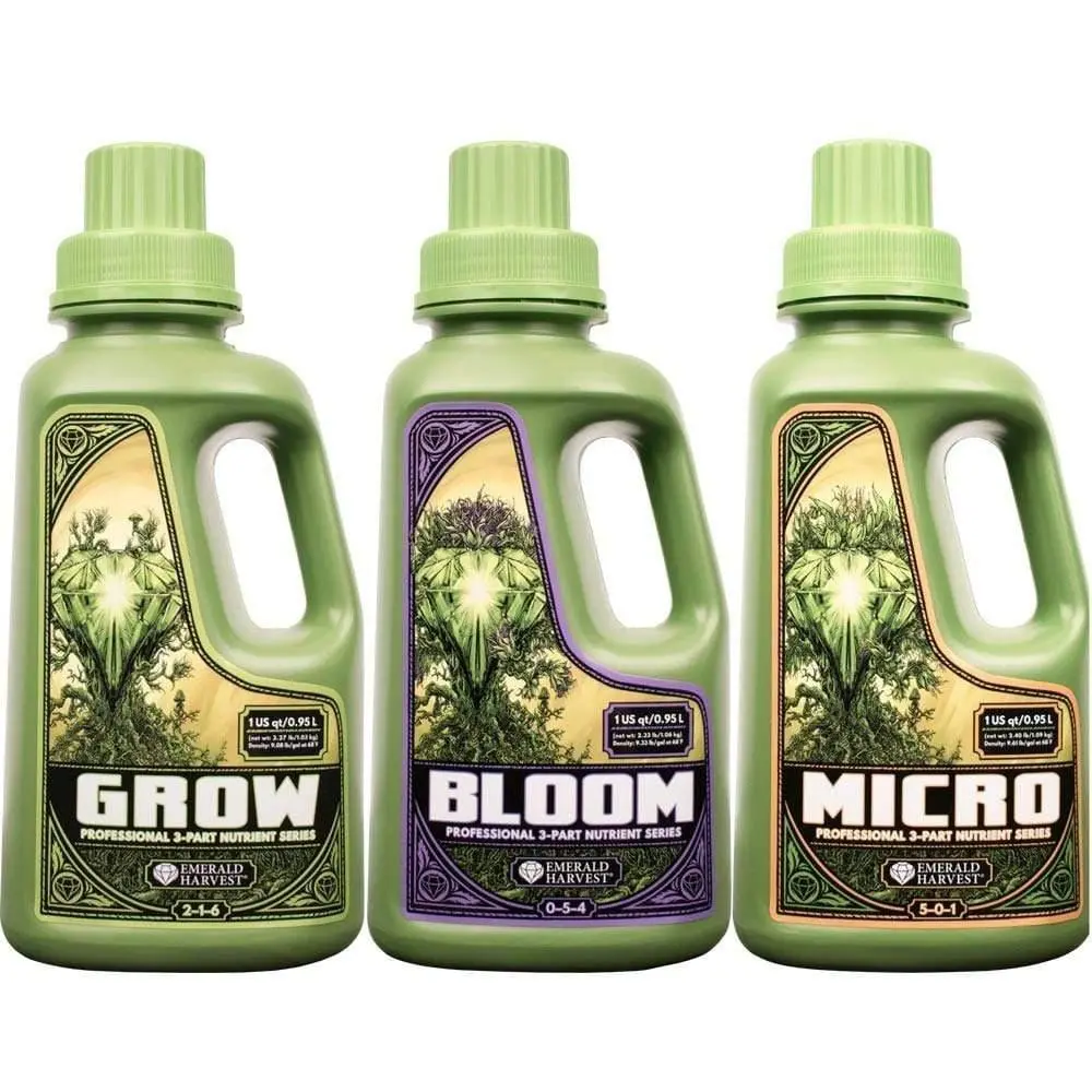 Emerald Harvest 3 Part (Grow, Bloom Micro) 1