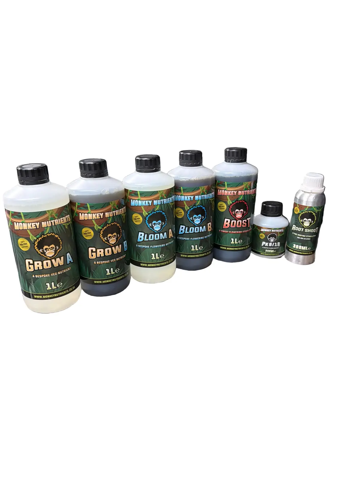 Monkey Nutrients No Stress Starter Pack – Complete Veg & Bloom Feeding Kit 1
