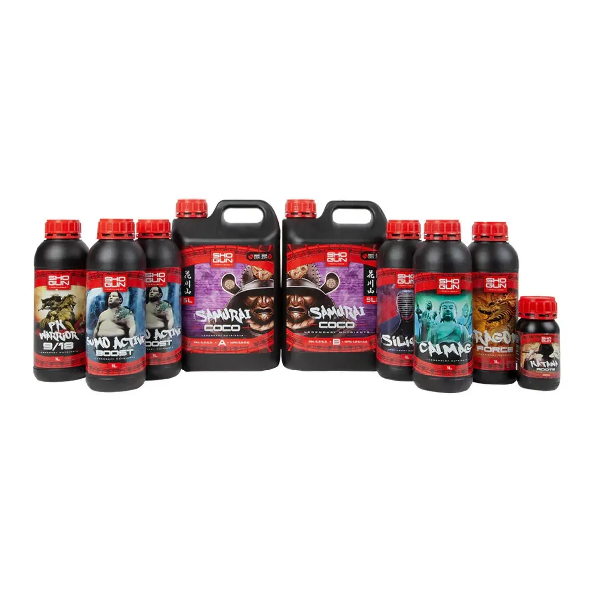 Shogun Full Coco Nutrient Kit – Complete Feeding Pack For 4–8 Plants 1