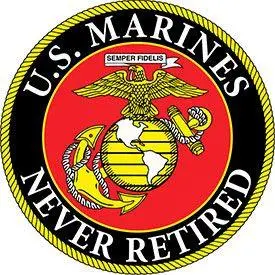 Usmc Logo Never Retire 1