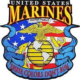Patch Usmc These Colors Large 1