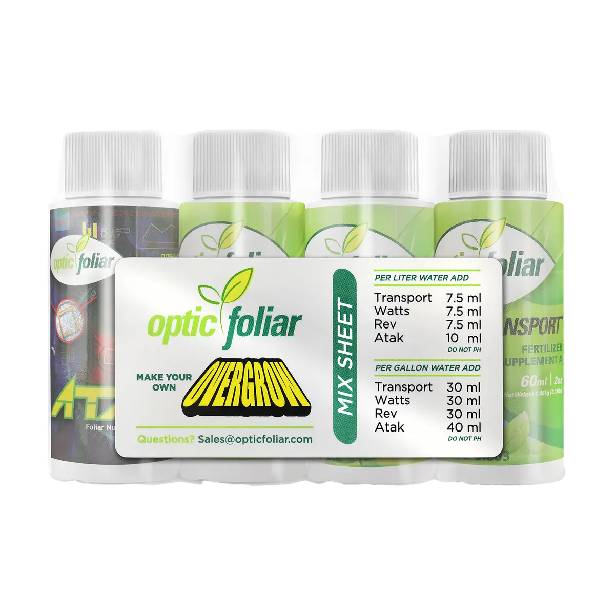 Optic Foliar Overgrow Concentrate Starter Pack 1