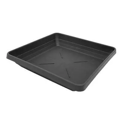 Square Plastic Plant Saucers – Heavy-Duty Drip Trays For Hydroponics & Indoor Growing 1