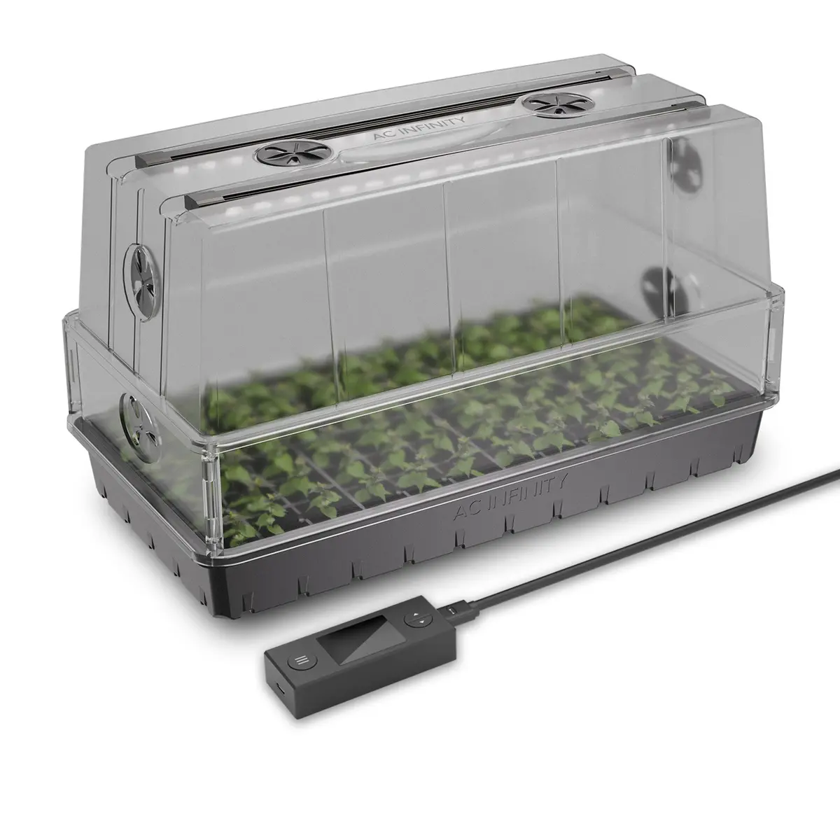 Ac Infinity Large 6 X 12 Heavy Duty Humidity Dome With Height Extension, With Led Grow Light Bars (Ac-Hdl7) 1