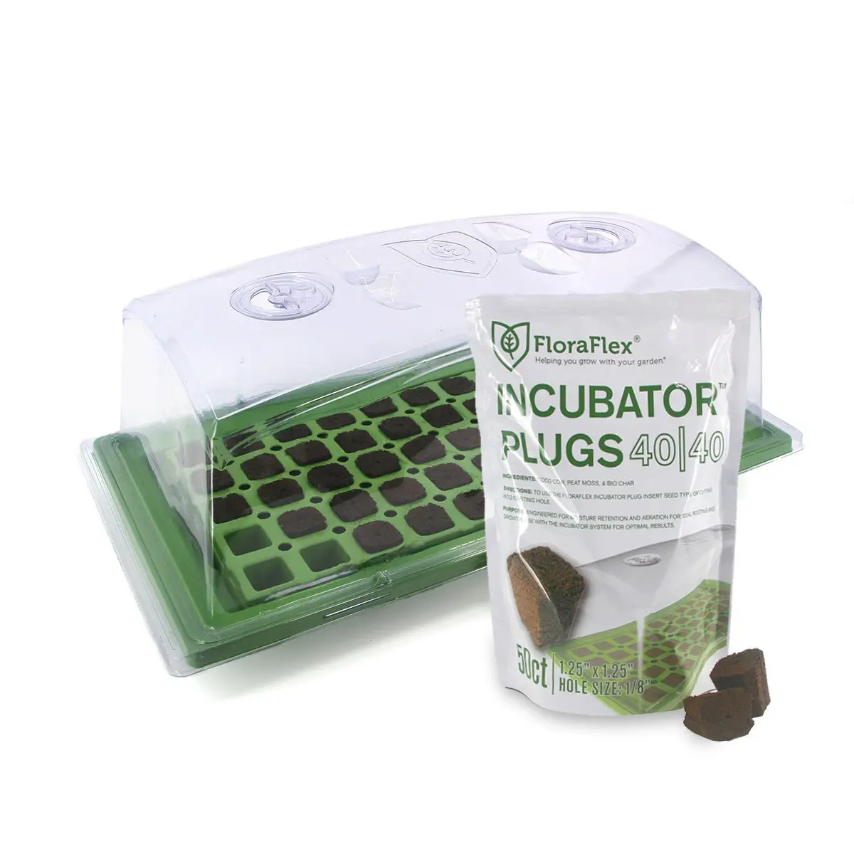 Floraflex *Deluxe* Propagator / Incubator Kit + 50 Coco Plugs 1