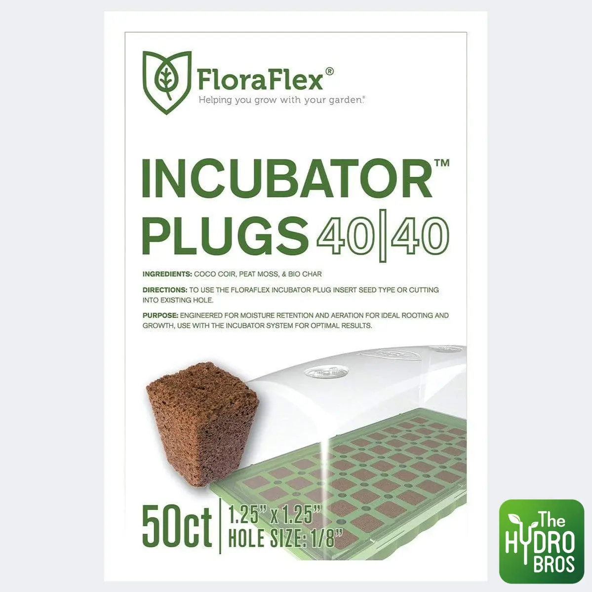 Floraflex / 40|40 Coco Plugs - 50 Pack 1