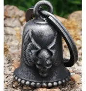 Motorcycle Bell - Vintage Skull With Wings 1