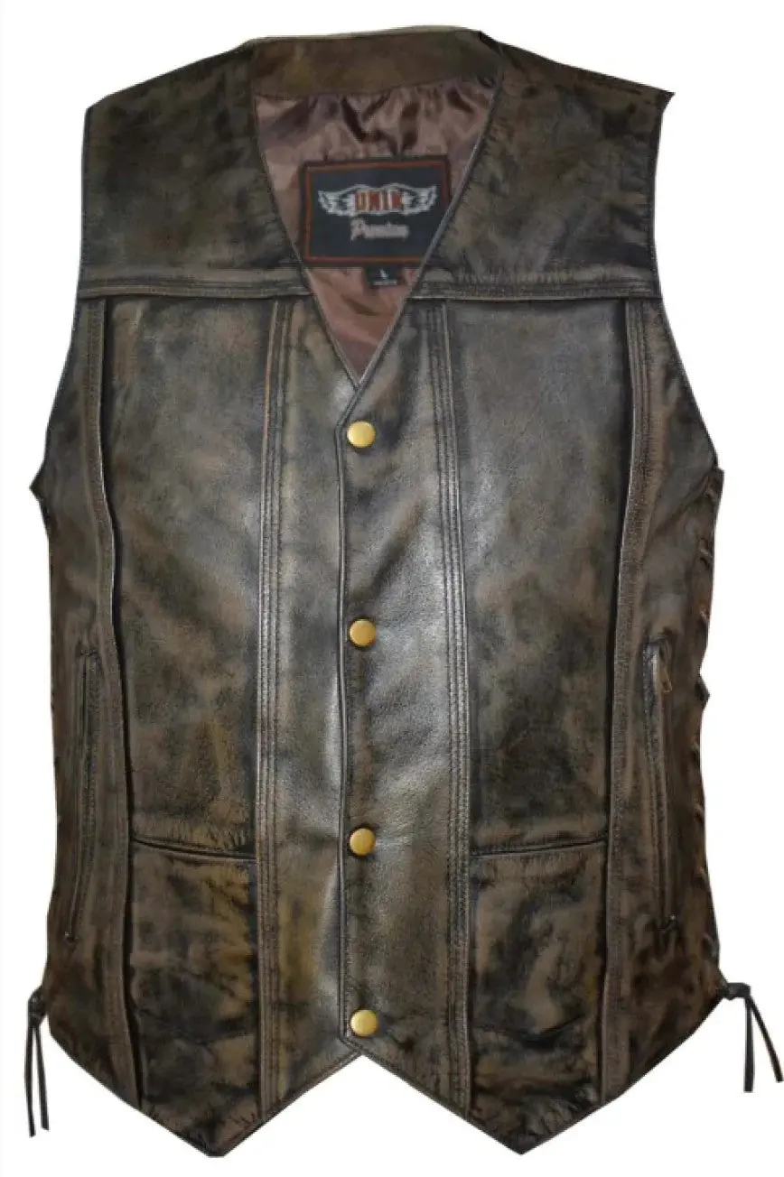 Men's Dupe Vest Distressed 1