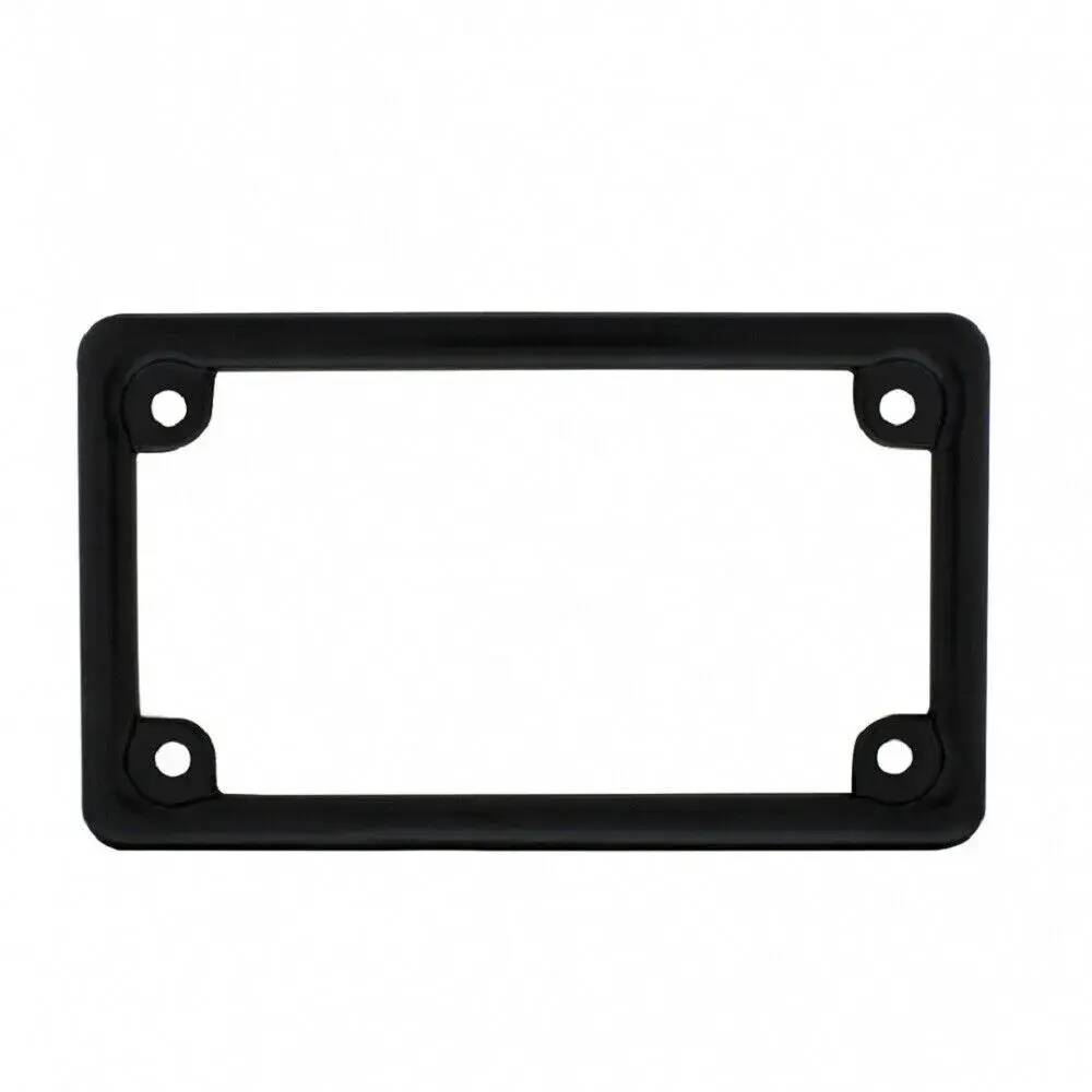 Motorcycle License Plate Frame Black 1