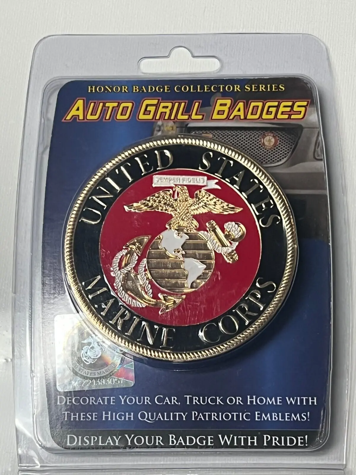 Car Grill Badge Usmc 1