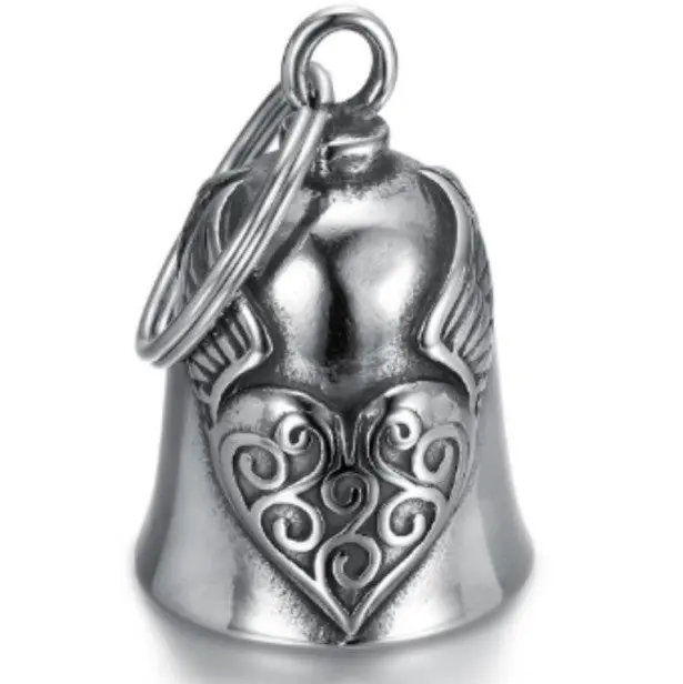 Motorcycle Bell - Heart With Wings 1