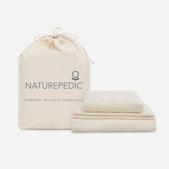 Naturepedic Organic Breathable Waterproof Sheets And Pillow Set 1