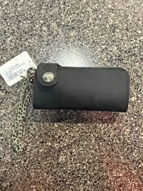 Usa-Made 7X4" Side Snap Wallet With Chain 1