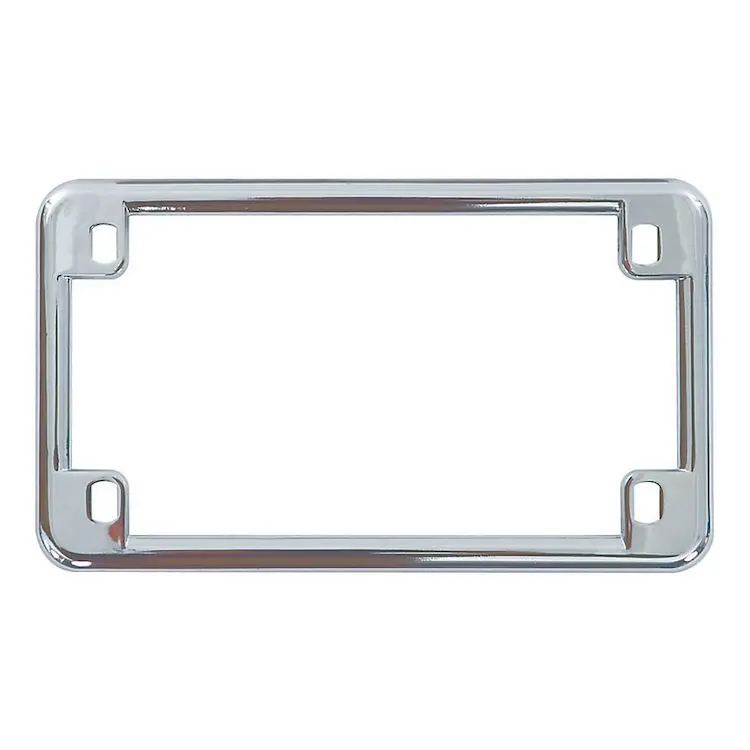 Motorcycle License Plate Frame Chrome 1