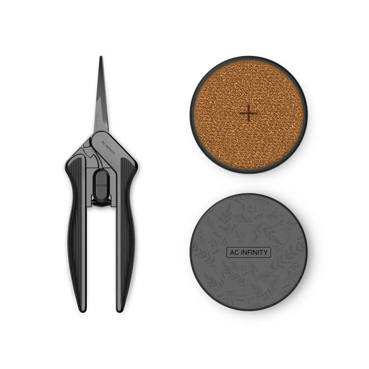 Ac Infinity Stainless Steel Straight Pruning Scissors + Cleaning Kit (Ac-Psb3) 1