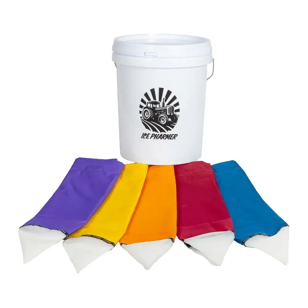 Icepharmer 5 Tier 5 Gallon Bubble Bag Set With 20L Bucket And Lid 1