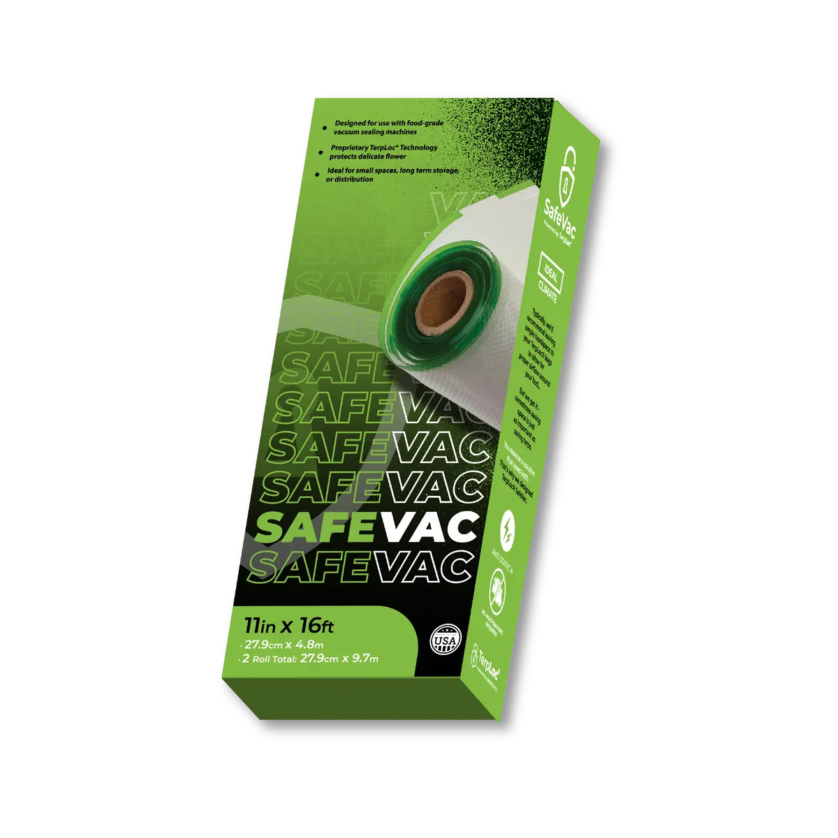 Grove Bags - Safevac Terploc 11″ X 16Ft Rolls 1