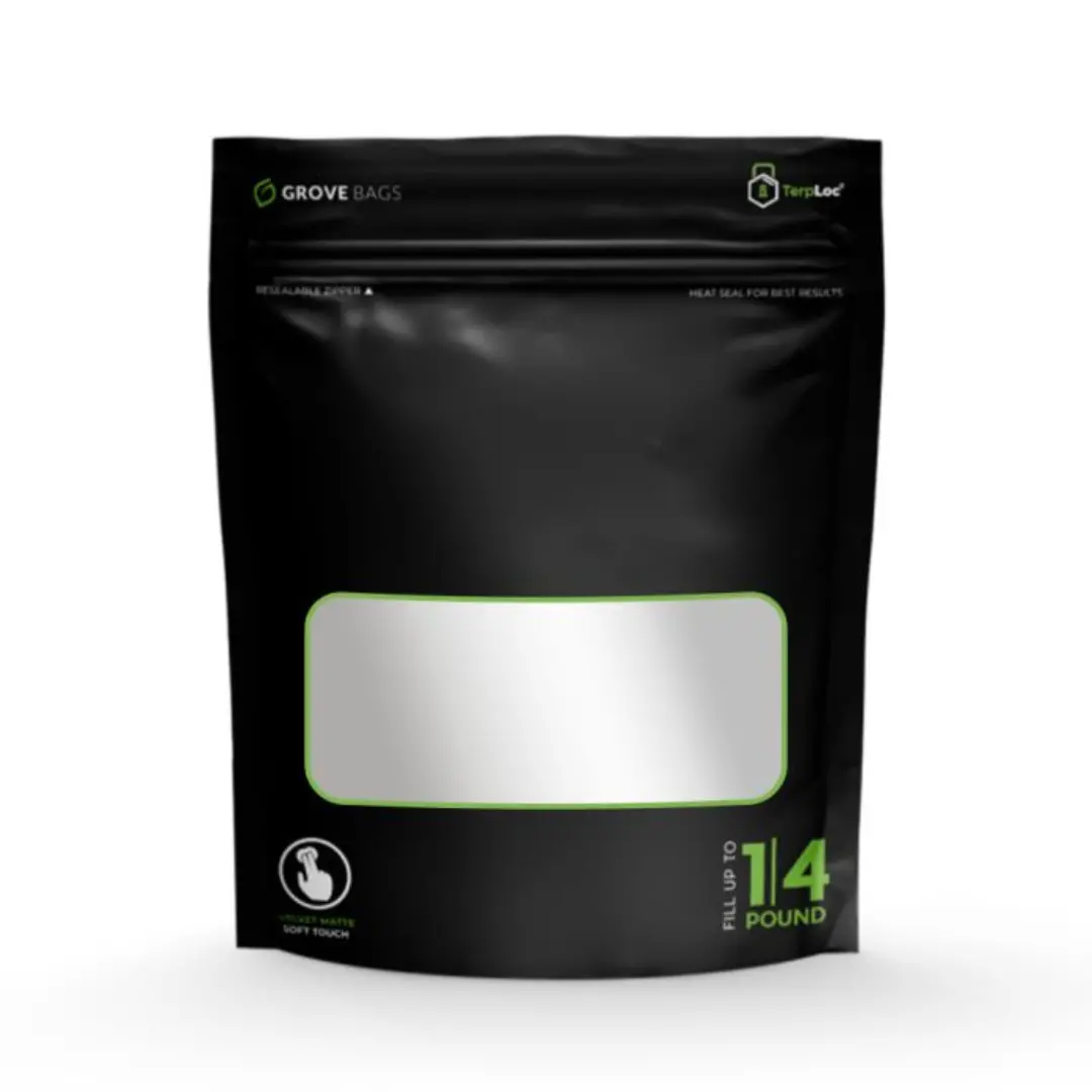 Grove Bags - *Soft Touch* - 4 Ounce Window (115G / Qtr Pound) 1