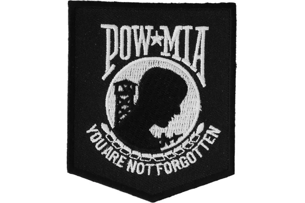 Pow Mia Patch Black / White 1