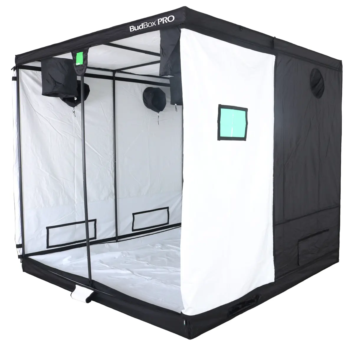 Bud Box Pro 240 X 240 Grow Tent - Standard & Xl Height (White/Silver Lining) 4