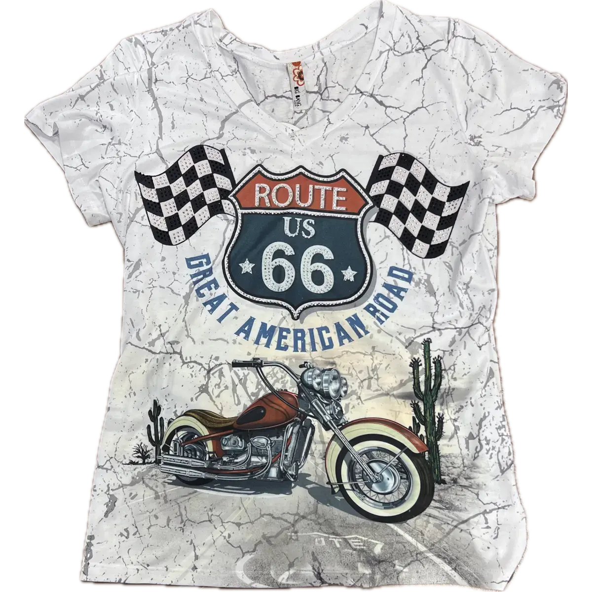 Ladies' Bike Flag Ss Shirt 1