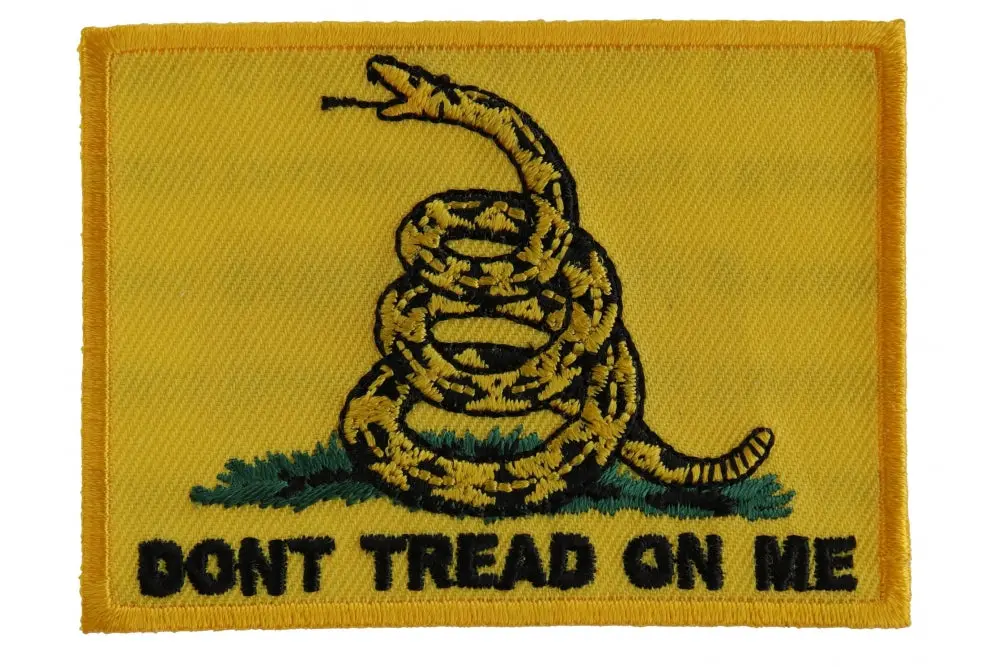 Gadsden Flag Don't Tred On Me Yellow Patch 1