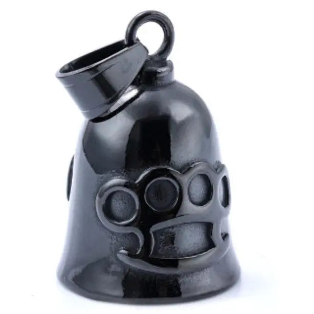 Motorcycle Bell - Black Brass Knuckles 1