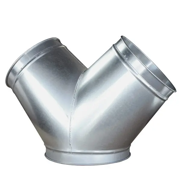 Stainless Steel Y Branch For Clamp Together Duct Pipe (45 Degree) 1