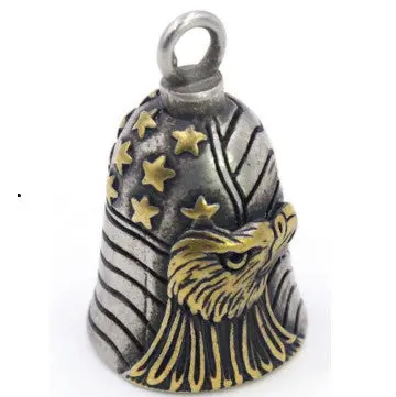 Motorcycle Bell - Golden Eagle Flag 1