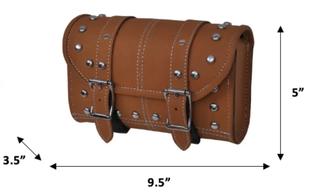 Unik Brown Cowhide Tool Bag 9.5 X 5 X 3.5 1