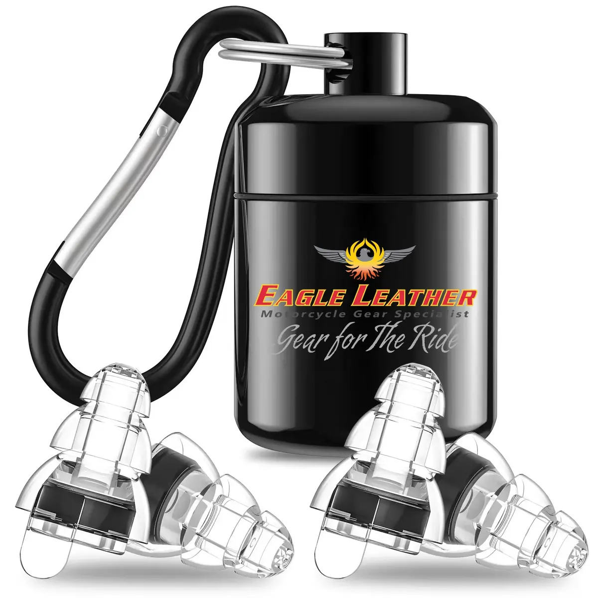 Eagle Leather Hi-Fidelity Earplugs With Travel Case (2 Sets) 1
