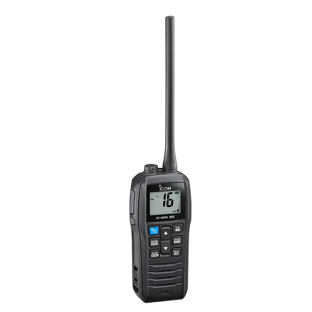 Icom Ic-M25 Evo Handheld Vhf Radio - Black [M25 Evo Black 61 Usa] 1