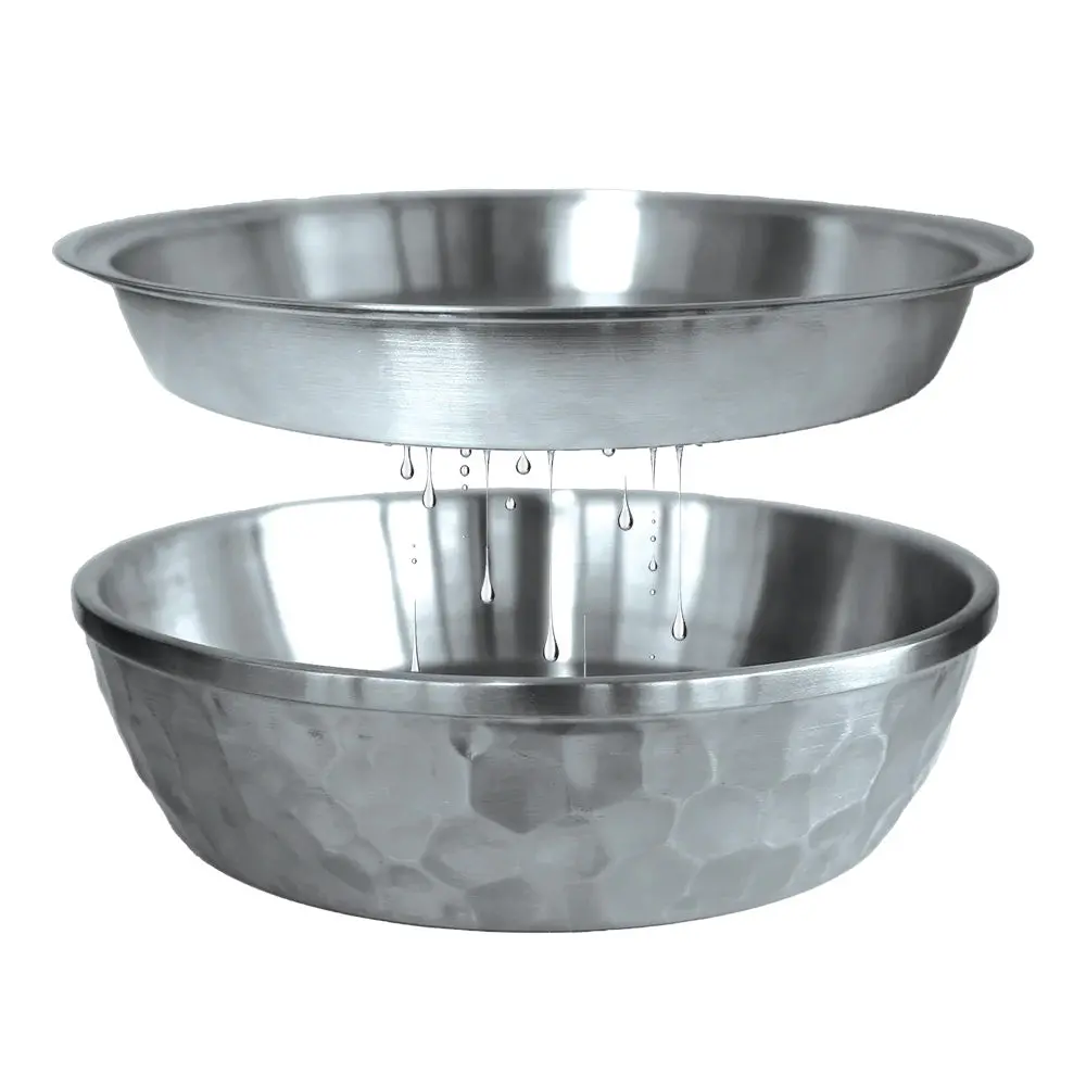 Toadfish Seafood Bowl - 12" - Stainless Steel - 2 Layer Serving Bowl [8073] 1