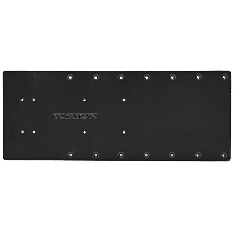 Sea Brackets 20" Straight Trolling Motor Plate - Black [Sea2325-Blk] 1