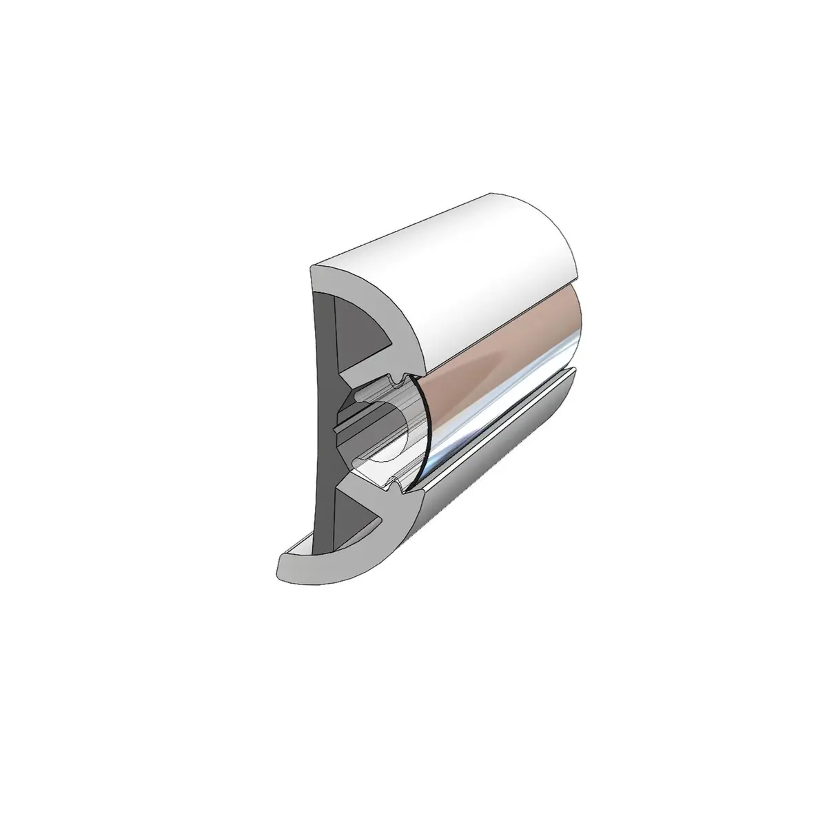 Taco Medium Suproflex Rub Rail 2" X .906"  V11-9990Bka60d 1