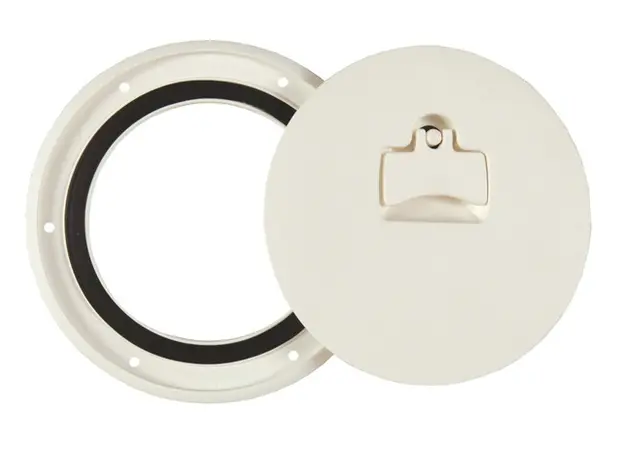 Jim Black / Hightide Mfg 587-6-05 Polar White Boat Access 6" Deckplate 6 Dp-Pw 1