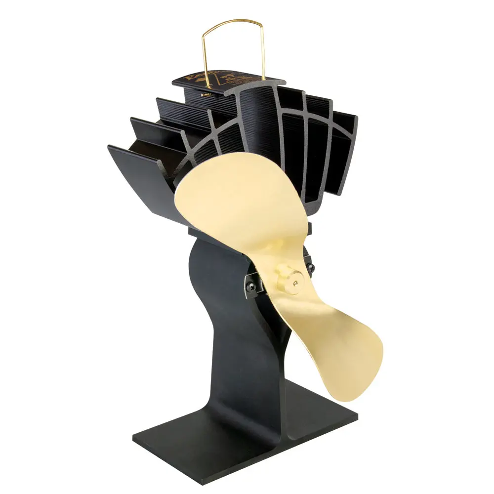 Ecofan By Caframo Ultrair 810Ca Heat Powered Stove Fan - Gold Blade [810Cabbx] 1