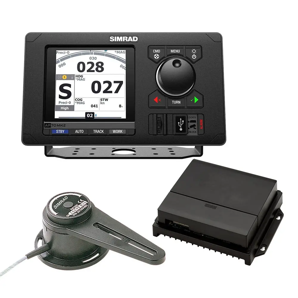 Simrad Ap70 Mk2 Autopilot Basic Pack- Includes Ap70 Mk2 Control Head, Ac70 Course Computer  Rf300 Feedback [000-15039-001] 1