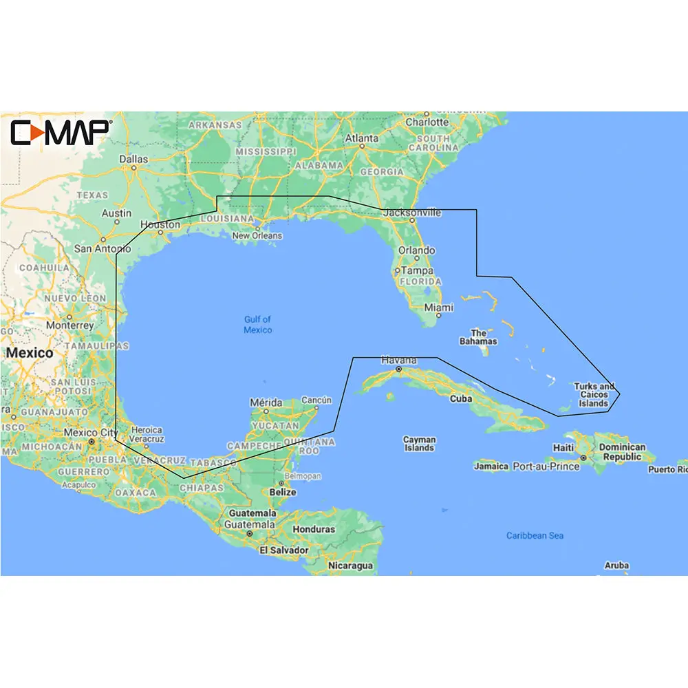 C-Map M-Na-Y204-Ms Gulf Of Mexico To Bahamas Reveal Coastal Chart [M-Na-Y204-Ms] 1