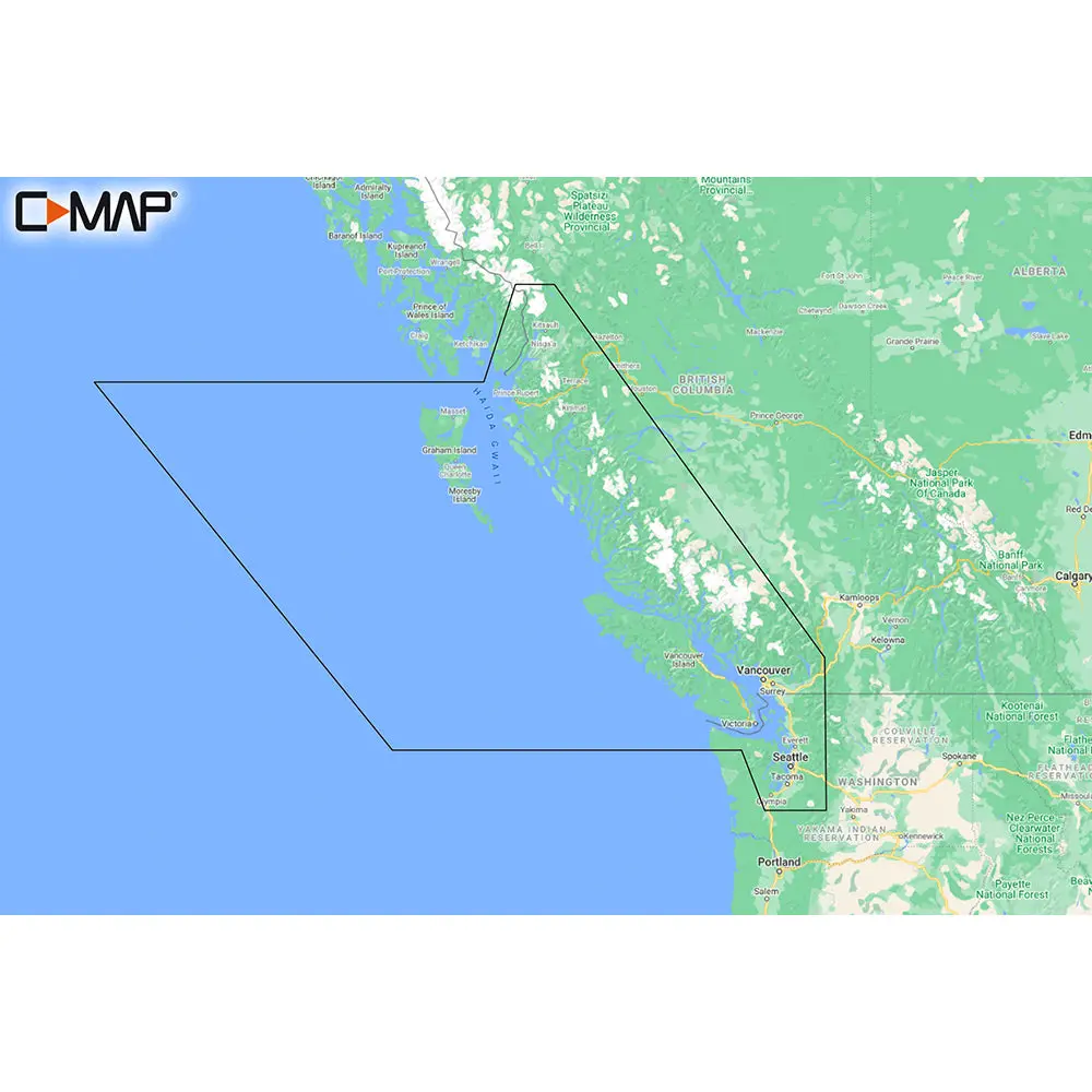 C-Map M-Na-Y207-Ms Columbia  Puget Sound Reveal Coastal Chart [M-Na-Y207-Ms] 1