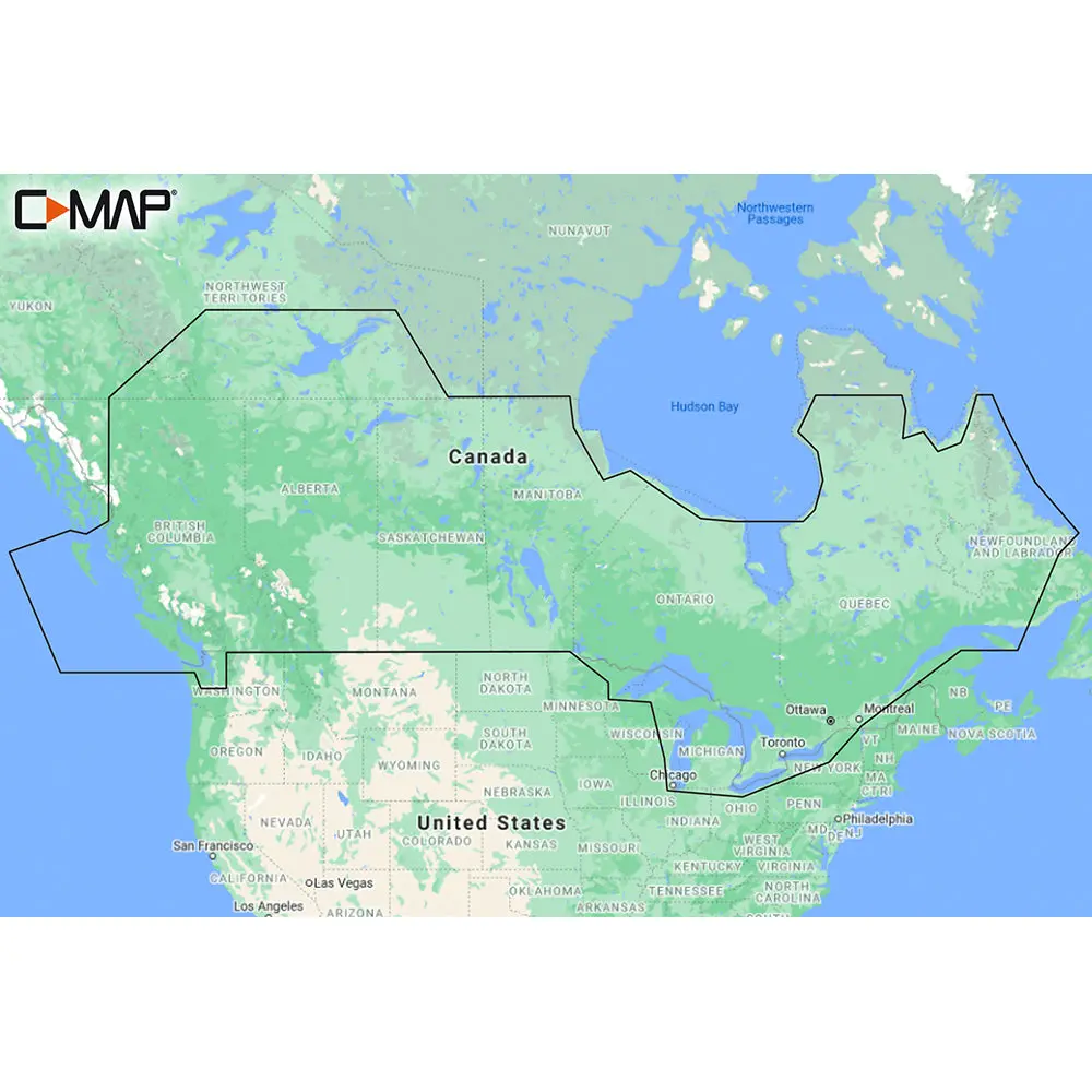 C-Map M-Na-Y216-Ms Canada Lakes Reveal Inland Chart [M-Na-Y216-Ms] 1