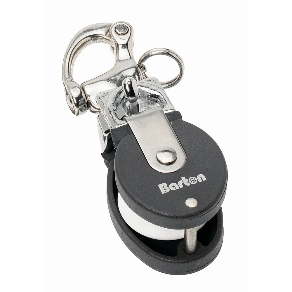Barton Marine Size 2 Snatch Block W/Stainless Snap Shackle - 35Mm Sheave [90301] 1