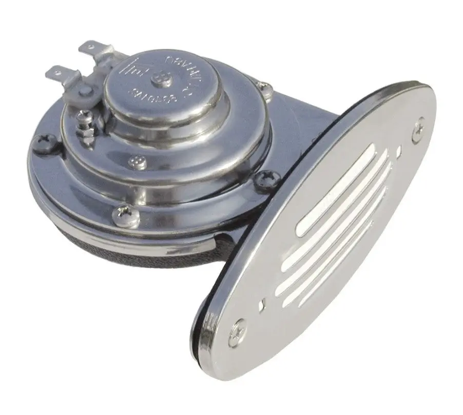 Schmitt & Ongaro Mini Ss Single Drop-In Horn W/Ss Grill - 12V Low Pitch 10050 1
