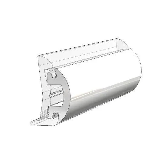Taco Metals V12-4144Wha White Rub Rail Insert 1/2"H X 1-3/16"W (By The Foot) 1